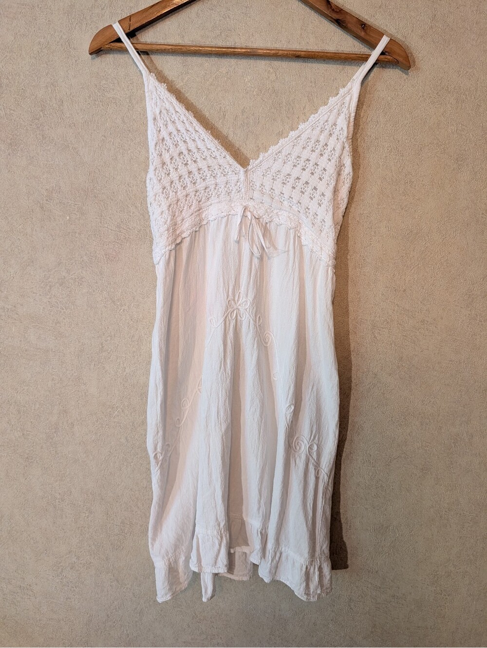 BLANCO white cotton mini dress sz M